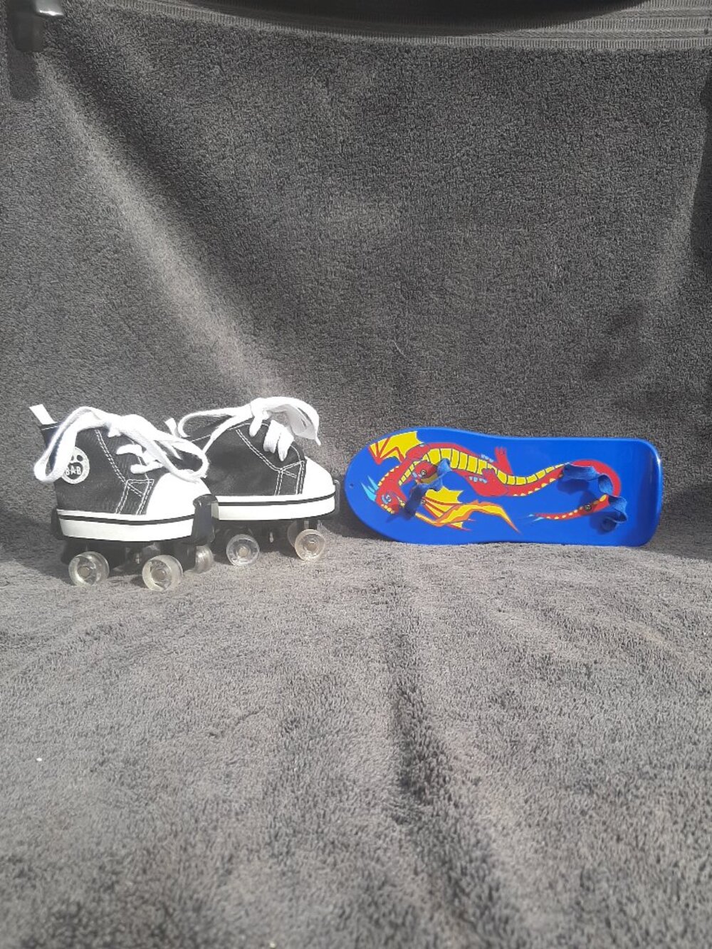 Build-A-Bear Dragon Skate Board & Roller Skates